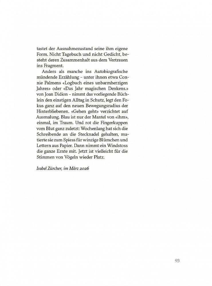 gehen geht | Nachwort 2/2